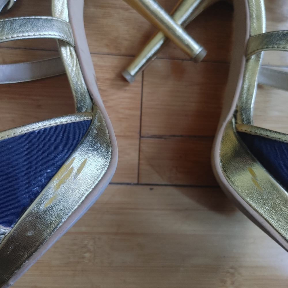 Love Moschino Black And Gold High Heeled Sandals View 5